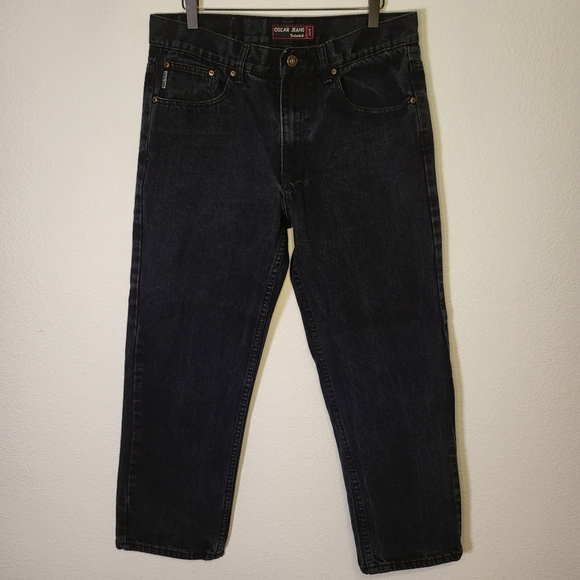 Oscar Jeans Model 2015 Black Denim Jeans size 34x30 - Picture 1 of 7